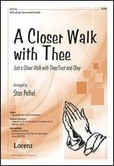 A Closer Walk with Thee SATB choral sheet music cover
